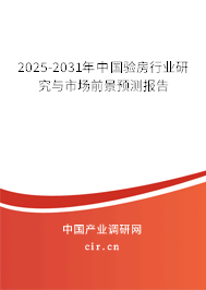 2025-2031年中国验房行业研究与市场前景预测报告